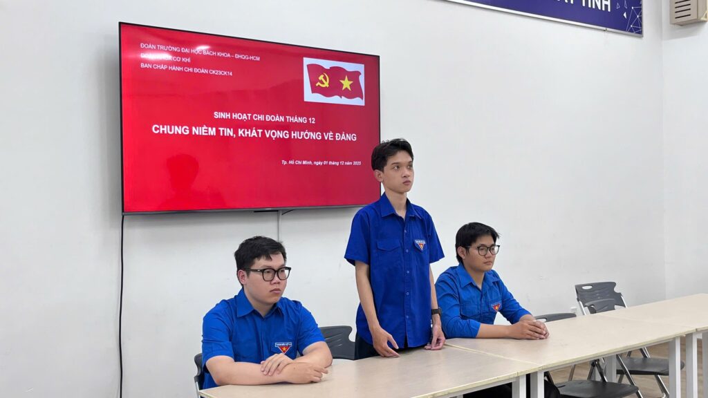 SÔI NỔI CÁC CHI ĐOÀN THỰC HIỆN SINH HOẠT THEO CHỦ ĐIỂM HÀNG THÁNG TRONG HỌC KỲ I NĂM HỌC 2025 - 2026 t12 ck23ck14