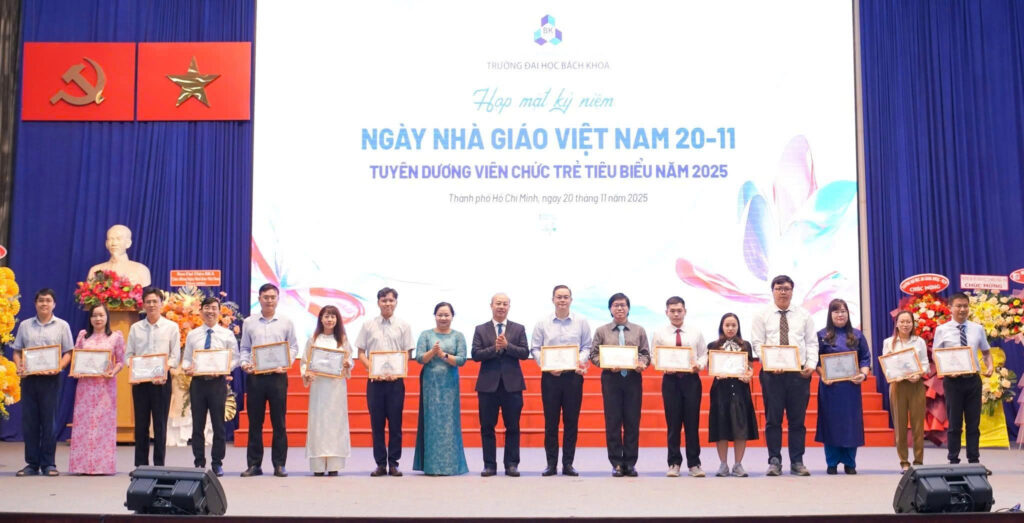 LỄ TUYÊN DƯƠNG VIÊN CHỨC TRẺ TIÊU BIỂU TRƯỜNG ĐẠI HỌC BÁCH KHOA – ĐHQG-HCM NĂM 2025 vcttb4